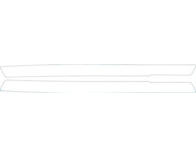 PAINT PROTECTION KIT - 2004 VOLKSWAGEN BEETLE CONVERTIBLE DOOR SILL AND ROCKER KIT - PRECUT PPF CLEAR BRA WRAP