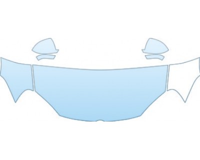 2009 VOLKSWAGEN RABBIT 4-DOOR S Hood Fender Mirror Kit - PRECUT PPF CLEAR BRA WRAP