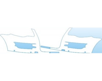 PAINT PROTECTION KIT - 2009 VOLKSWAGEN TOUAREG 2 V10TDI BUMPER WITH SENSORS KIT - PRECUT PPF CLEAR BRA WRAP