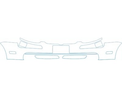 PAINT PROTECTION KIT - 2009 VOLKSWAGEN RABBIT S 4-DOOR BUMPER (4 DOOR) (PLATE CUT OUT) KIT - PRECUT PPF CLEAR BRA WRAP