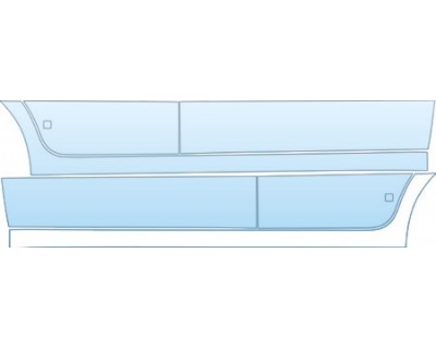 PAINT PROTECTION KIT - 2010 PONTIAC G3 X  ROCKERS DOOR KIT - PRECUT PPF CLEAR BRA WRAP