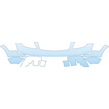 PAINT PROTECTION KIT - 2010 KIA B0RREGO LX  BUMPER KIT - PRECUT PPF CLEAR BRA WRAP
