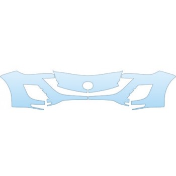 PAINT PROTECTION KIT - 2011 MAZDA MAZDA3 4-DOOR I SPORT BUMPER (24 INCH) KIT - PRECUT PPF CLEAR BRA WRAP