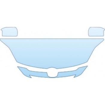 2007 MAZDA MAZDA5 TOURING  Hood Grille Mirrors Kit - PRECUT PPF CLEAR BRA WRAP