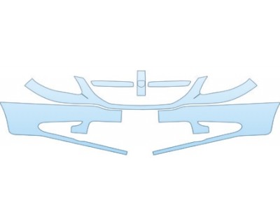 PAINT PROTECTION KIT - 2005 DODGE CARAVAN SE LOWER BUMPER(PLATED) KIT - PRECUT PPF CLEAR BRA WRAP