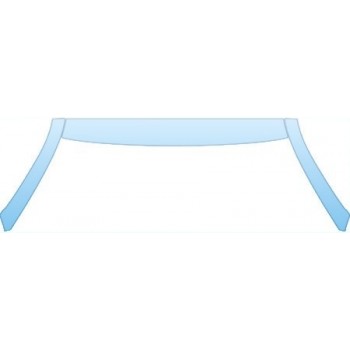 PAINT PROTECTION KIT - 2008 DODGE DAKOTA LARAMIE EXTENDED ROOF A-PILLARS KIT - PRECUT PPF CLEAR BRA WRAP