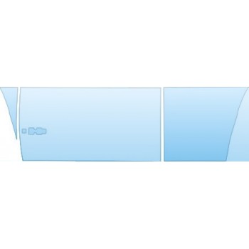 PAINT PROTECTION KIT - 2010 HUMMER H3T LUXURY  DRIVER SIDE DOORS KIT - PRECUT PPF CLEAR BRA WRAP