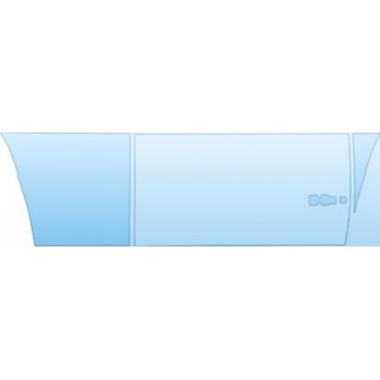 PAINT PROTECTION KIT - 2010 HUMMER H3T LUXURY  PASSENGER SIDE DOORS KIT - PRECUT PPF CLEAR BRA WRAP