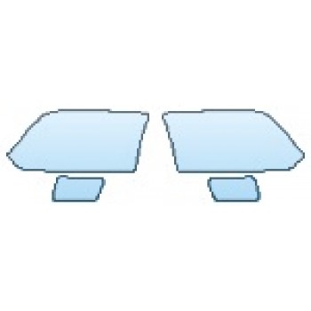 PAINT PROTECTION KIT - 2016 DODGE RAM 2500 HEADLIGHTS (WITHOUT CUTOUTS) FOG LIGHTS - PRECUT PPF CLEAR BRA WRAP