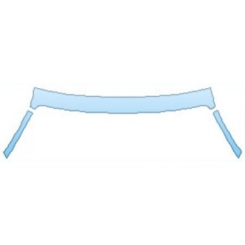 PAINT PROTECTION KIT - 2017 DODGE VIPER GTS ROOF A-PILLARS - PRECUT PPF CLEAR BRA WRAP