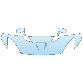 PAINT PROTECTION KIT - 2016 DODGE VIPER SRT HOOD (24 INCH) FENDERS MIRRORS - PRECUT PPF CLEAR BRA WRAP