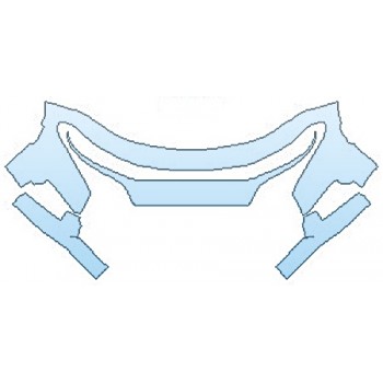 PAINT PROTECTION KIT - 2017 DODGE CHARGER RT BUMPER (36 INCH) - PRECUT PPF CLEAR BRA WRAP