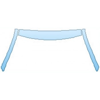 PAINT PROTECTION KIT - 2016 DODGE CHARGER RT ROOF A-PILLARS - PRECUT PPF CLEAR BRA WRAP