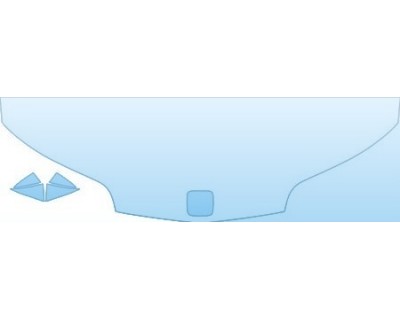 PAINT PROTECTION KIT - 2005 SATURN ION 3 HOOD FENDER (18 INCH) KIT - PRECUT PPF CLEAR BRA WRAP