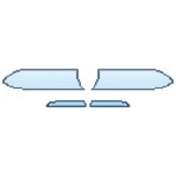 PAINT PROTECTION KIT - 2016 DODGE CHARGER SRT 392 HEADLIGHTS FOG LIGHTS - PRECUT PPF CLEAR BRA WRAP