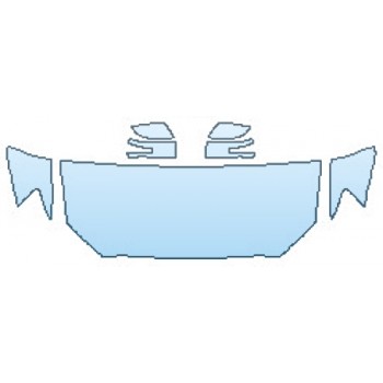 PAINT PROTECTION KIT - 2016 MITSUBISHI LANCER ES 2.4 AWC HOOD (24 INCH) FENDERS MIRRORS - PRECUT PPF CLEAR BRA WRAP