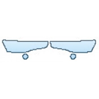 PAINT PROTECTION KIT - 2016 MITSUBISHI LANCER ES 2.4 AWC HEADLIGHTS FOG LIGHTS - PRECUT PPF CLEAR BRA WRAP