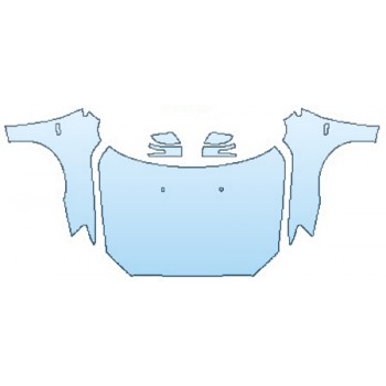 PAINT PROTECTION KIT - 2016 MITSUBISHI LANCER SE 2.4 AWC FULL HOOD FENDERS MIRRORS - PRECUT PPF CLEAR BRA WRAP