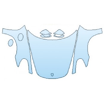 PAINT PROTECTION KIT - 2016 PORSCHE BOXTER SPYDER FULL HOOD (WRAPPED) FENDERS MIRRORS - PRECUT PPF CLEAR BRA WRAP