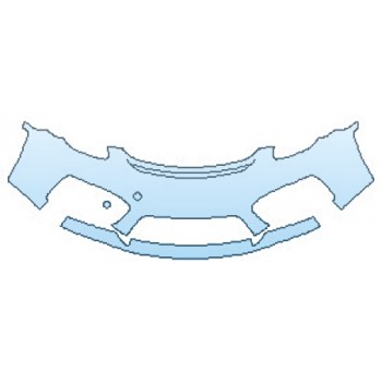 PAINT PROTECTION KIT - 2016 PORSCHE BOXTER SPYDER BUMPER - PRECUT PPF CLEAR BRA WRAP