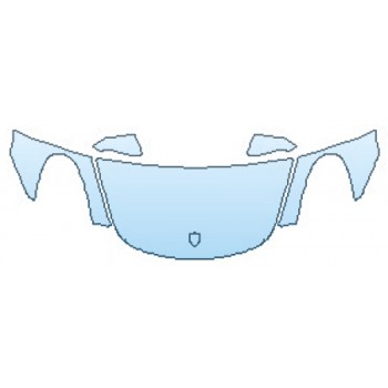 PAINT PROTECTION KIT - 2016 PORSCHE CAYMAN BLACK EDITION HOOD (WRAPPED) FENDERS MIRRORS - PRECUT PPF CLEAR BRA WRAP