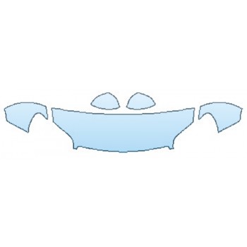 PAINT PROTECTION KIT - 2016 SMART FORTWO PASSION HOOD (18 INCH) FENDERS MIRRORS - PRECUT PPF CLEAR BRA WRAP