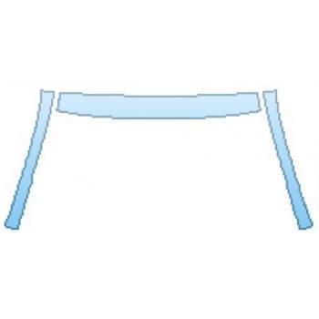 PAINT PROTECTION KIT - 2016 SUBARU CROSSTREK HYBRID TOURING ROOF A-PILLARS - PRECUT PPF CLEAR BRA WRAP