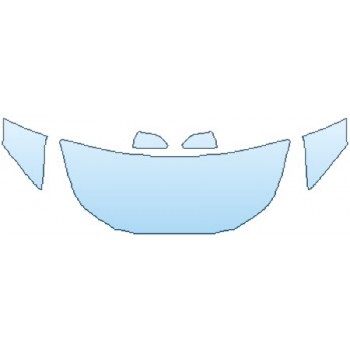 PAINT PROTECTION KIT - 2016 TOYOTA PRIUS THREE HOOD (24 INCH WRAPPED) FENDERS MIRRORS - PRECUT PPF CLEAR BRA WRAP