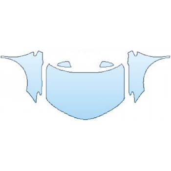 PAINT PROTECTION KIT - 2016 TOYOTA RAV4 LE FULL HOOD (WRAPPED) FENDERS MIRRORS - PRECUT PPF CLEAR BRA WRAP