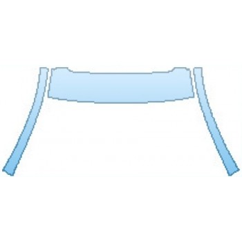 PAINT PROTECTION KIT - 2016 TOYOTA RAV4 SE ROOF WITH SUNROOF A-PILLARS - PRECUT PPF CLEAR BRA WRAP