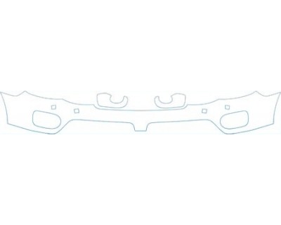 PAINT PROTECTION KIT - 2004 BMW X5 BUMPER WITH WASHERS - PRECUT PPF CLEAR BRA WRAP