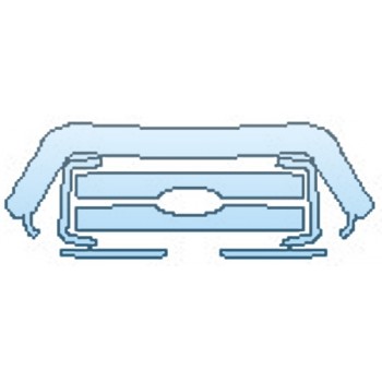 Precut PPF Kit – Clear Bra Paint Protection Film PAINT PROTECTION KIT - 2016 FORD F-250 SUPER DUTY GRILLE (OPTION 1) - PRECUT PPF CLEAR BRA WRAP