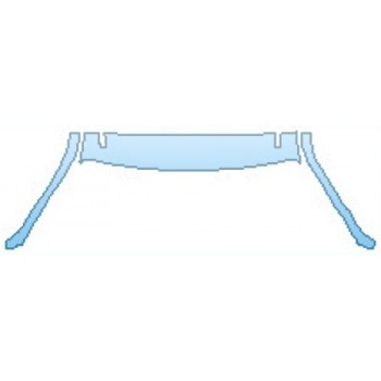 PAINT PROTECTION KIT - 2016 FORD F-250 SUPER DUTY ROOF A-PILLARS - PRECUT PPF CLEAR BRA WRAP