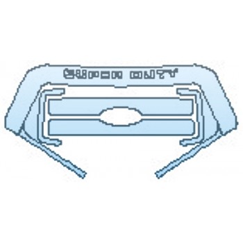 PAINT PROTECTION KIT - 2016 FORD F-350 SUPER DUTY GRILLE (OPTION 3) - PRECUT PPF CLEAR BRA WRAP