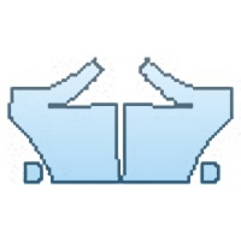 PAINT PROTECTION KIT - 2016 FORD F-350 SUPER DUTY HEADLIGHTS WITH RELIEF CUTS FOG LIGHTS - PRECUT PPF CLEAR BRA WRAP