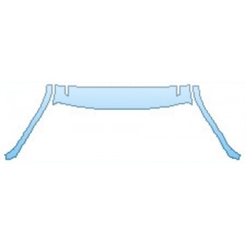 PAINT PROTECTION KIT - 2016 FORD F-350 SUPER DUTY ROOF A-PILLARS - PRECUT PPF CLEAR BRA WRAP