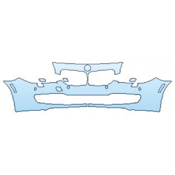 PAINT PROTECTION KIT - 2016 BMW 6 SERIES CONVERTIBLE BUMPER WITH WASHERS AND SENSORS - PRECUT PPF CLEAR BRA WRAP