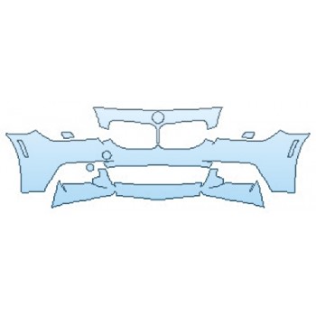 PAINT PROTECTION KIT - 2016 BMW 6 SERIES CONVERTIBLE BUMPER (M SPORTS) - PRECUT PPF CLEAR BRA WRAP