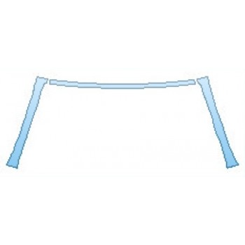 PAINT PROTECTION KIT - 2016 BMW 6 SERIES COUPE ROOF A-PILLARS - PRECUT PPF CLEAR BRA WRAP