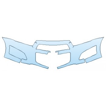 PAINT PROTECTION KIT - 2016 CHEVROLET SONIC HATCHBACK LTZ BUMPER - PRECUT PPF CLEAR BRA WRAP