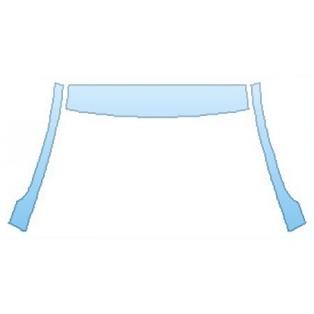 PAINT PROTECTION KIT - 2016 CHEVROLET SONIC SEDAN LS ROOF A-PILLARS - PRECUT PPF CLEAR BRA WRAP