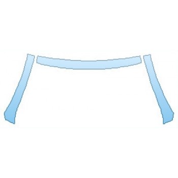 PAINT PROTECTION KIT - 2016 MERCEDES SLK-CLASS SLK350 SPORT ROOF A-PILLARS - PRECUT PPF CLEAR BRA WRAP