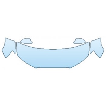 PAINT PROTECTION KIT - 2016 AUDI A4 HOOD(WRAPPED EDGES) FENDERS MIRRORS - PRECUT PPF CLEAR BRA WRAP