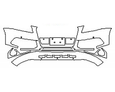 2017 AUDI Q5 Bumper With Sensors (4 Piece Upper)