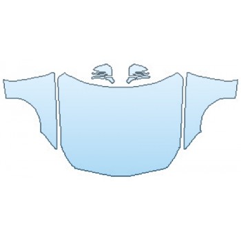 PAINT PROTECTION KIT - 2016 MERCEDES CLS-CLASS CLS63 AMG FULL HOOD(WRAPPED EDGES) FENDERS MIRRORS - PRECUT PPF CLEAR BRA WRAP