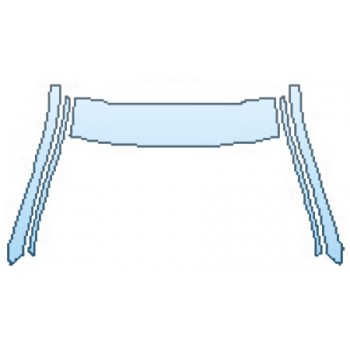 PAINT PROTECTION KIT - 2016 MERCEDES CLS-CLASS CLS63 AMG ROOF WITH SUNROOF A-PILLARS - PRECUT PPF CLEAR BRA WRAP