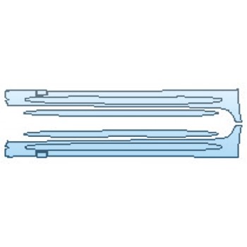 PAINT PROTECTION KIT - 2016 MERCEDES CLS-CLASS CLS400 ROCKERS - PRECUT PPF CLEAR BRA WRAP