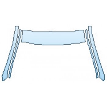 PAINT PROTECTION KIT - 2016 MERCEDES CLS-CLASS CLS400 ROOF WITH SUNROOF A-PILLARS - PRECUT PPF CLEAR BRA WRAP