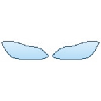 PAINT PROTECTION KIT - 2016 MERCEDES E-CLASS E250 BLUETEC SEDAN SPORT HEADLIGHTS - PRECUT PPF CLEAR BRA WRAP