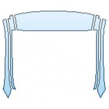 PAINT PROTECTION KIT - 2016 MERCEDES E-CLASS E250 BLUETEC SEDAN SPORT ROOF A-PILLARS - PRECUT PPF CLEAR BRA WRAP